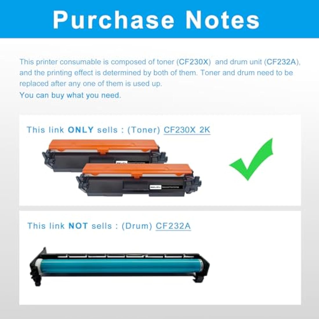 LCL Compatible Toner Cartridge 30A 30X CF230A CF230X 3500Pages (2 Black) Replacement for HP LaserJet Pro Laser Jet Pro M203D M203DN M227FDW M203 M227