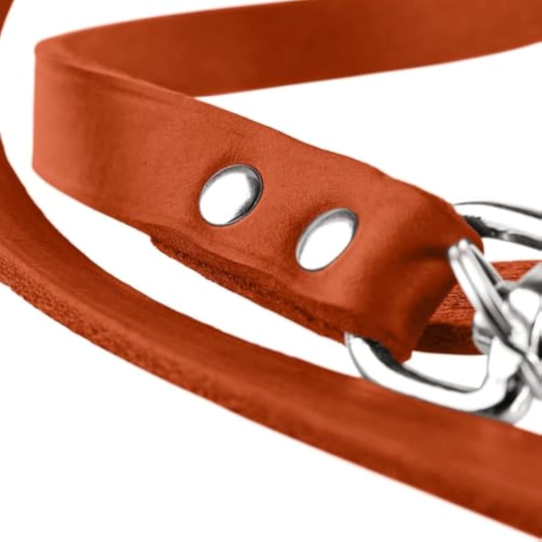 HUNTER Training leash, 20/200 Soft genuine cow leather, dark brown