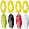 Symphonyw Dog Training Clickers, 4PCS Dog Whistle Clicker 2 in 1 Whistle and Clicker Pet Training Tools with Wrist Strap