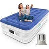 iDOO Single Air Bed, Inflatable Mattress with Built-in Electric Pump, Blow Up Mattress Camping Airbed, Self inflating Camp Bed in Storage Bag for Home Portable Travel 190x99x46cm