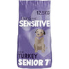 Burgess Sensitive Dry Senior Dog Food 7+ Rich in Turkey, 12.5 kg