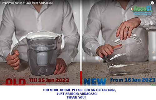 AddAcsaCI Water 7+ Alkaline & Fluoride Water Filter JUG