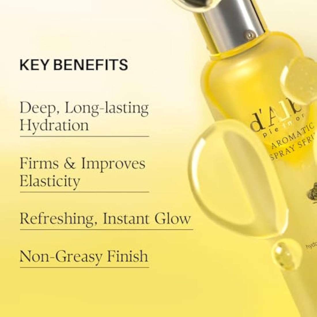 d'alba Italian White Truffle First Aromatic Spray Serum, Fragrant VEGAN Glowy Antioxidant Face Mist, Deep Hydration Skin Firmness, Korean Skin Care (4.05 fl.oz / 120ml)