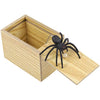 Toyvian Spider - Funny Wooden Box Toy Prank Surprise Practical Joke Toy