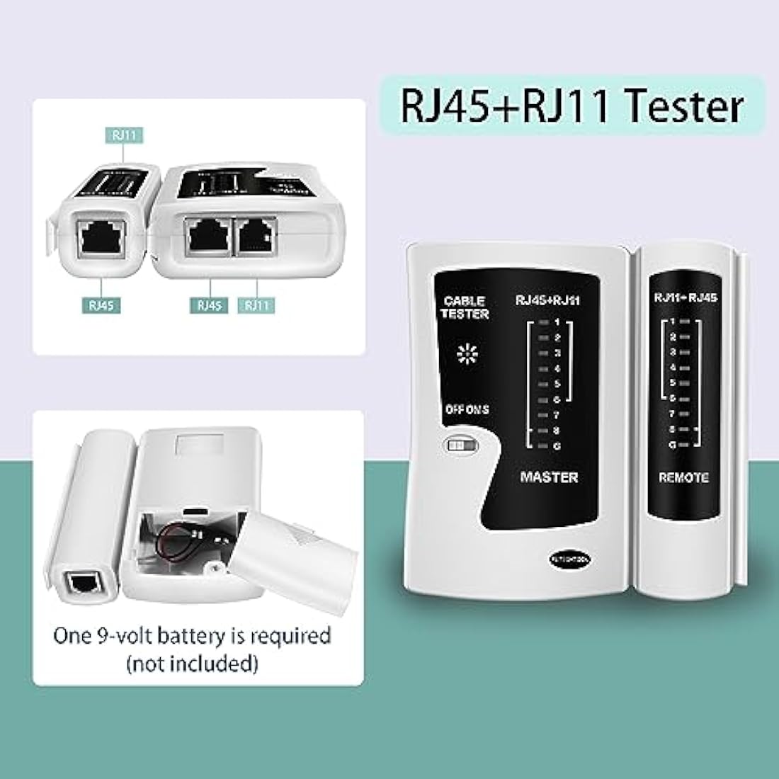 RJ45 Crimp Tool Pass Through Ethernet Crimper for Cat6 Cat5e Cat6a Connectors All-in-One Cat6 Crimping Tool Kit