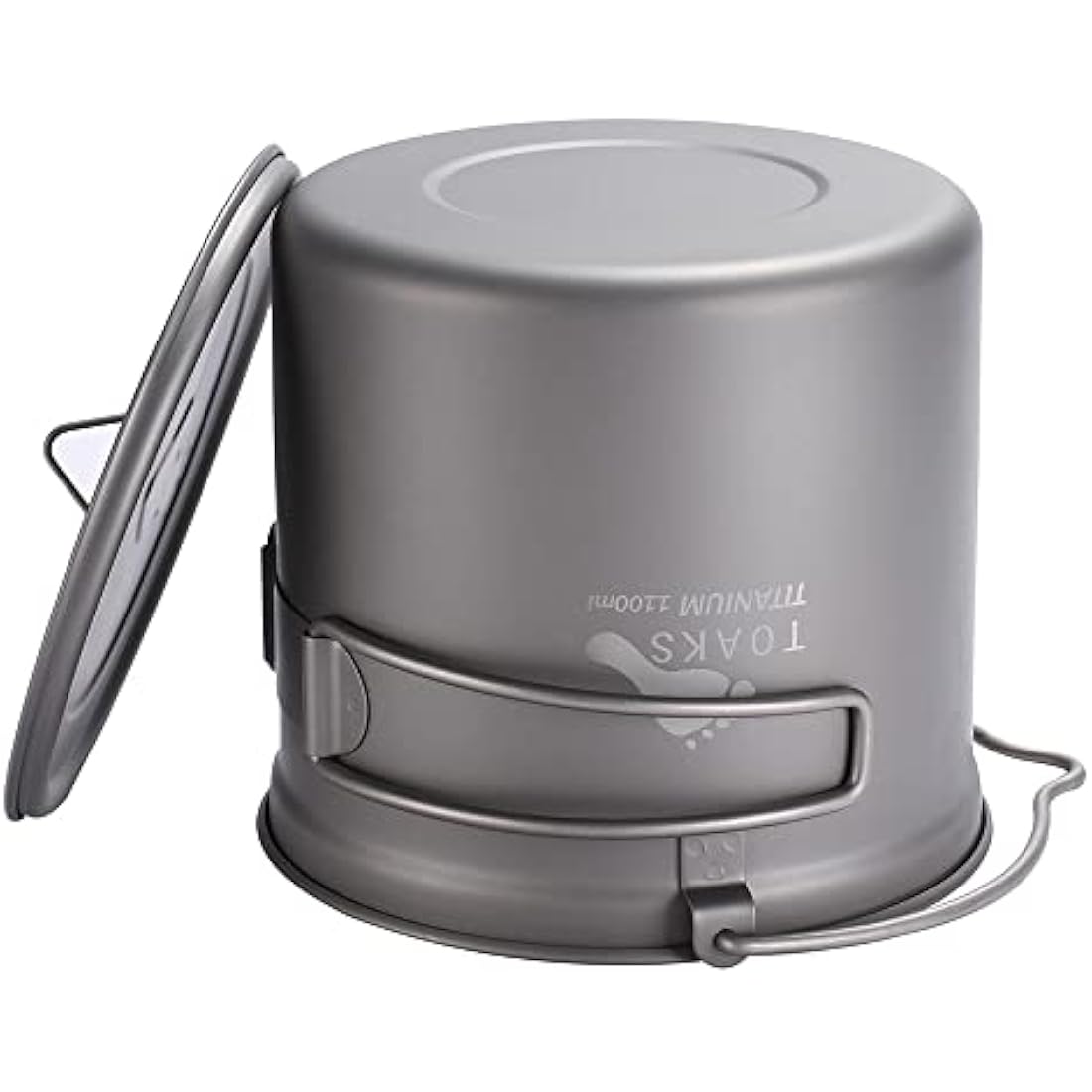 TOAKS Titanium Outdoor Camping Hanging Pot With Bail Handle Easy to Carry, a Variety of Capacities