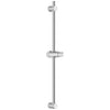 DERW Shower Riser Rail, 70CM Durable 201 Stainless Steel Rail,Corrosion-Resistant with Electroplated Finish, Adjustable Height & 360? Rotation for