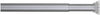 Sealskin Shower Curtain Tension Rod, extensible, Metal, Matt Aluminium, 2 X 2 X 115 cm