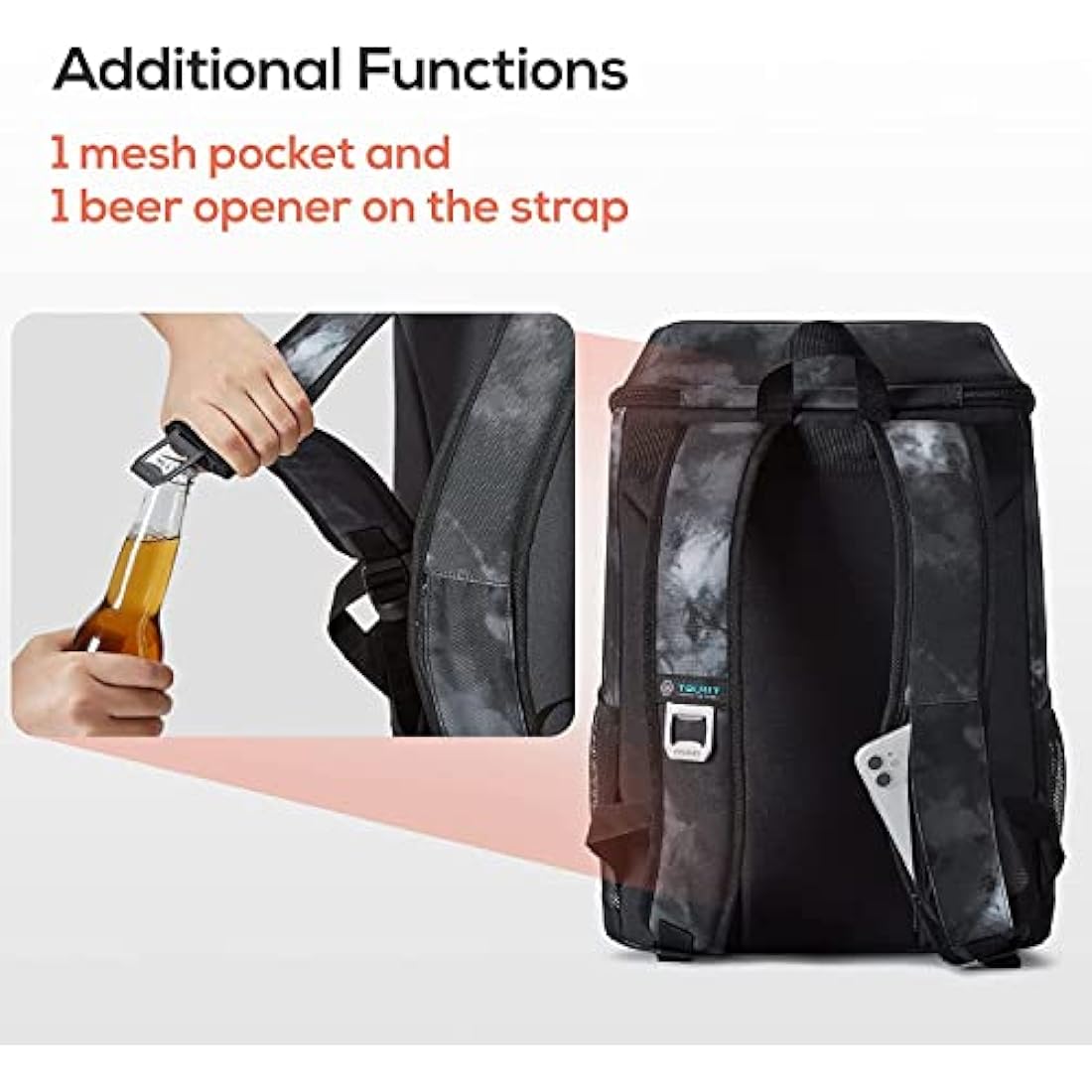 TOURIT Cooler Backpack 30 Cans Lightweight Insulated Backpack Cooler Leak-Proof Soft Cooler Bag Large Capacity for Men Women to Picnics, Camping, Hiking, Beach, Park or Day Trips