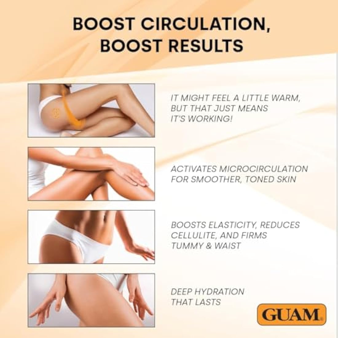 GUAM FIR Seaweed Mud Anti Cellulite Treatment + Tourmaline Cellulite Cream Gel Set - Body Leg & Tummy Tightening Duo - 1kg Hot Body Warp Cellulite Remover & 250ml Slimming Mud Gel - Skin Firming Cream