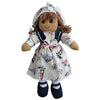 powell craft  nautical girl rag doll with hat 40cm