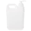 YARNOW 2.5L Pump Bottle Dispenser with Mechanical Spring Pressure and Anti-Theft Seal Refillable Chemical Storage Container for Household and