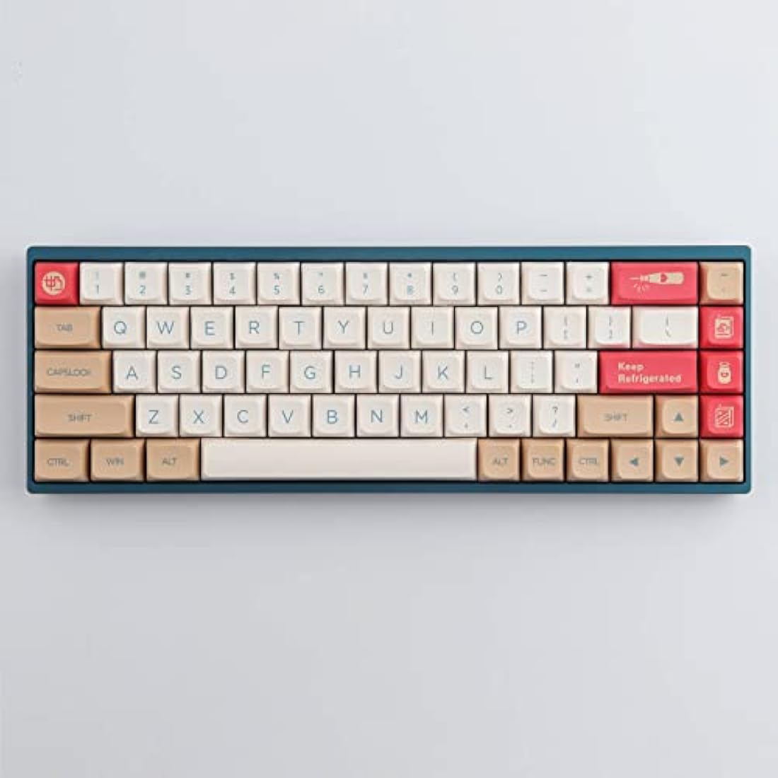 Tsungup Keycaps - DYE-Sub -PBT Keycaps - English (US) Layout - XDA Profile - 138 Key - MX Stems - for Mechanical Keyboards - Soy Milk