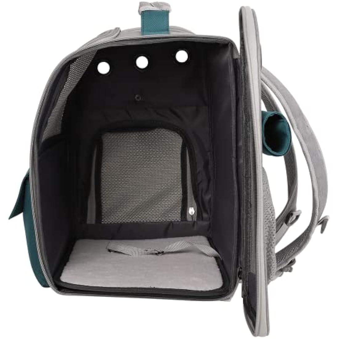 Pet Carrie Large Portable Backpack for Cat Puppy Dog up to 10kg - Capsule Breathable Travel Rucksack with Ventilated Mesh 3 Side Entry Top-Opening Foldable, Airline Approved for Outdoor Daily Use