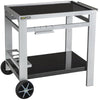 Cook'in Garden Media M Barbecue/Grill Trolley, Black/Silver