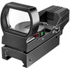 Feyachi Red Dot Sight Reflex Sight Green & Red Adjustable Reticle (4 Styles) Riflescope with 20mm/22mm Weaver/Picatinny Rail Mount and Cover for Hunting Crossbow
