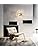 Surpars House 12-Lights Modern Sputnik Chandelier Dandelion Pendant Light,Silver