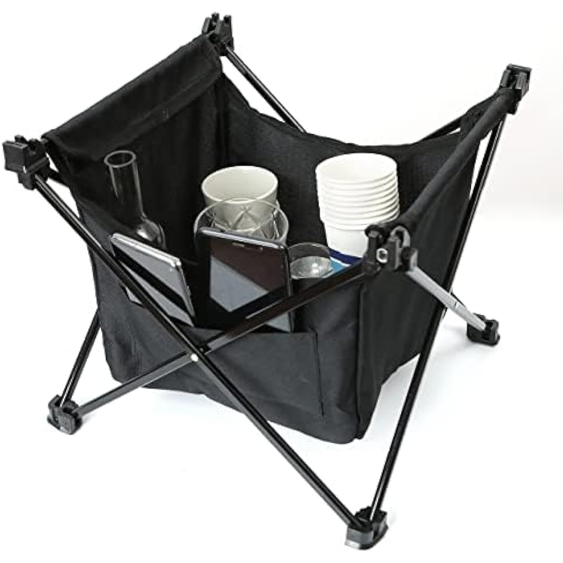 ROCK CLOUD Portable Camping Table With Storage Bag Ultralight Aluminum Folding Beach Table Camp for Camping Hiking Backpacking Outdoor Picnic, Wood Grain,with Storage Bag