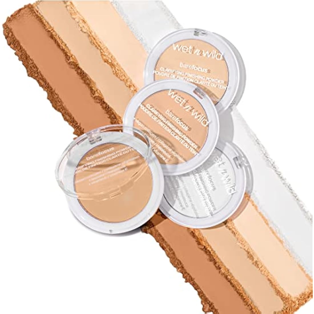 Wet n Wild, Bare Focus, Makeup Clarifying and Finishing Powder, Translucent and Matte for a Flawless Makeup Base, Long-Lasting, with Hyaluronic Acid and Vitamin E, for Light/Medium Skin Tones