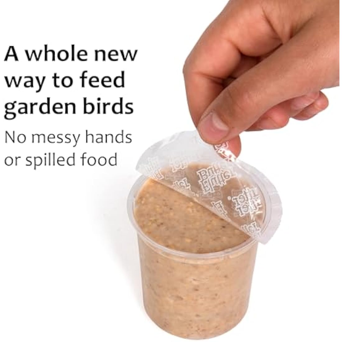 Peanut Butter for Birds - Jacobi Jayne Flutter Butter EcoRefills - Buggy Flavour Wild Bird Food - Ultra-Convenient Eco-Friendly Bird Feed - Pack of 12 Refills, Buggy