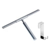 Gedy Thor 2 Piece Set: 1 x Shower Squeegee, 1 x Chrome Hook (Brass, Stainless Steel, Chrome Finish, Modern, 0.2 kg, Bathroom Accessories Set)