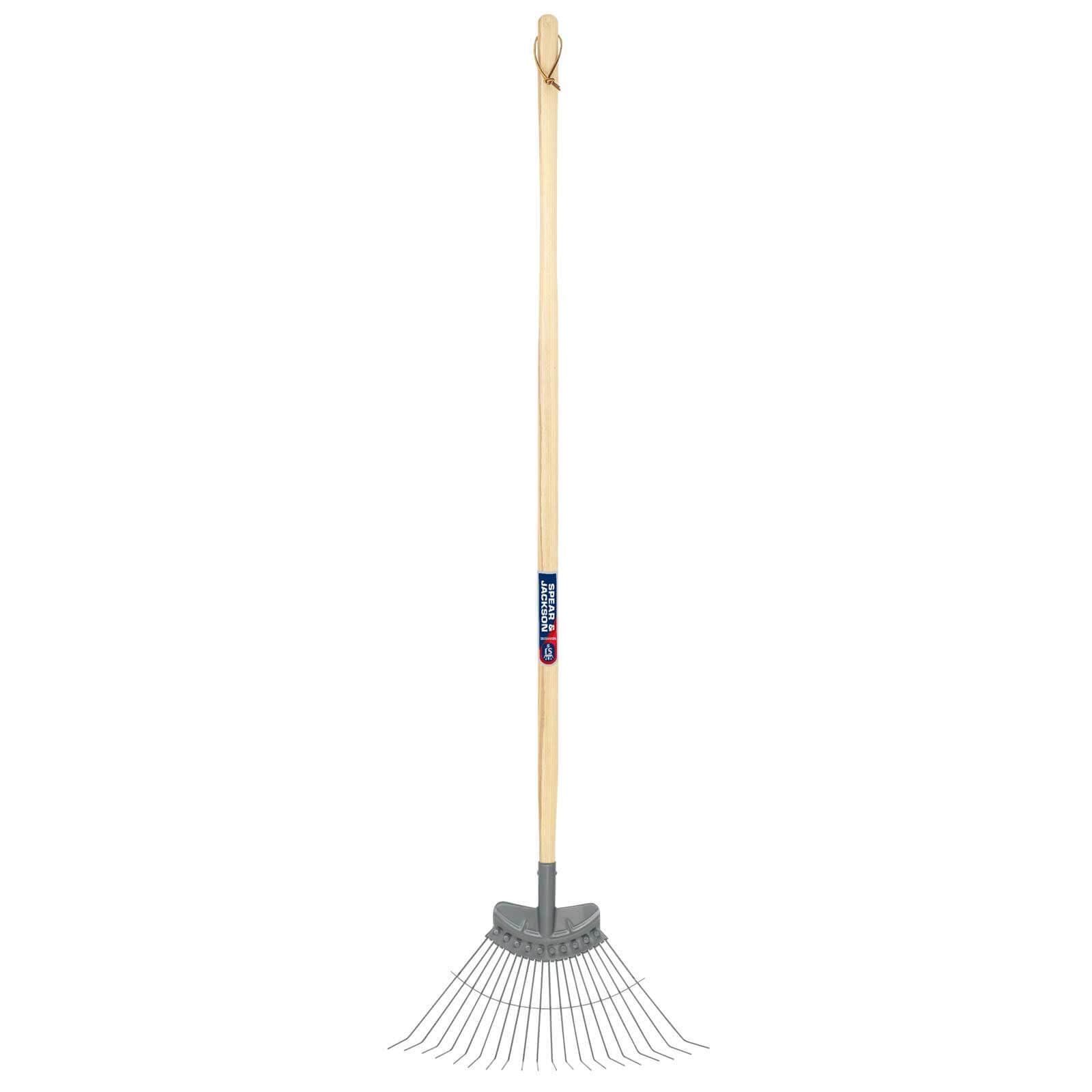Spear & Jackson 3872HD Neverbend Professional Heavy Duty 48" Flexo Lawn Rake, Grey