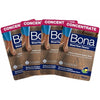 Bona Wood Floor Cleaner Liquid, 60ml Concentrate Refill Pouch, for Varnished or Hard-Waxed Wood Floors, Pack of 4x60ml, 4 Litre Refill