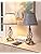 EDISHINE Bedside Lamps Set of 2, 3 Way Dimmable Touch Lamp with USB Charging, Table Lamps for Living Room, Bedroom, Grey Linen Shade, Spiral Cage Base (LED Bulbs Included)