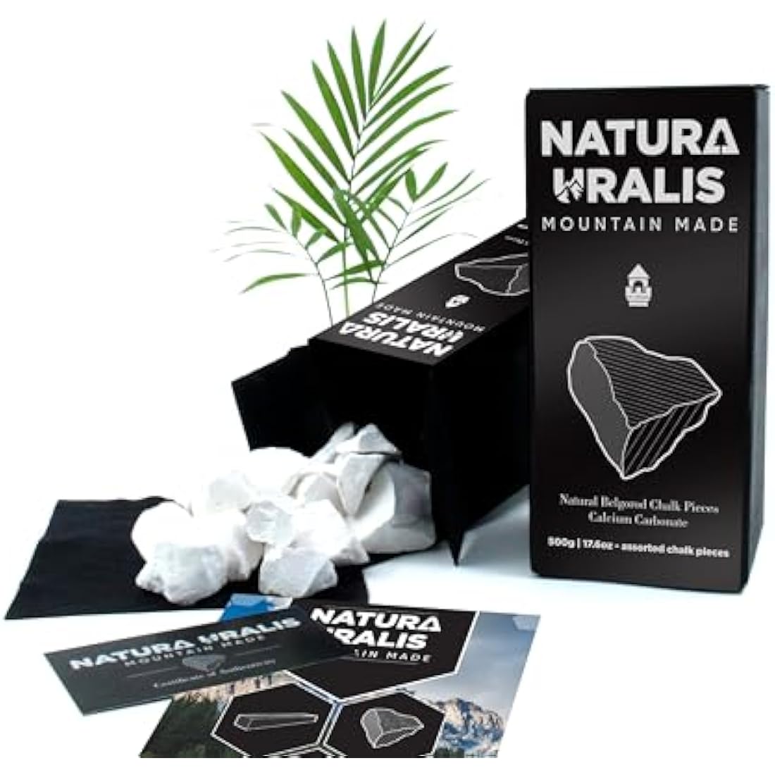 Natura Uralis Premium Belgorod Chalk Chunks | 500g of White Chalk Chunks - Amazing Crunch, Satisfying Earthy, Velvety and Firm Texture, ASMR Sensation, Natural Calcium Carbonate