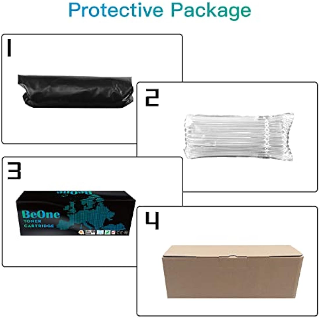 BeOne 2X 80A CF280A 80X CF280X Toner Cartridges Compatible for LaserJet Pro 400 M401a M401d M401dn M401dne M401dw M401n M425dn M425dw Printers (2 Black)