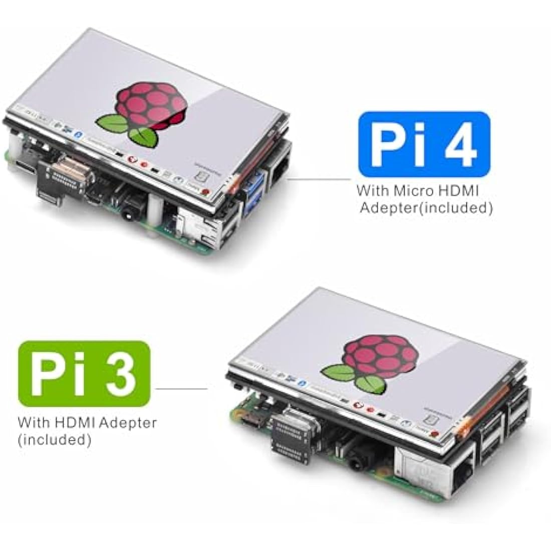 OSOYOO Touchscreen LCD Monitor HDMI Display 3,5" TFT with Stylus and Manual for Raspberry Pi 4 3 Modell B+