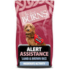 Burns Pet Nutrition Hypoallergenic Complete Dry Dog Food Adult and Senior Dog Alert Lamb and Brown Rice 12 kg