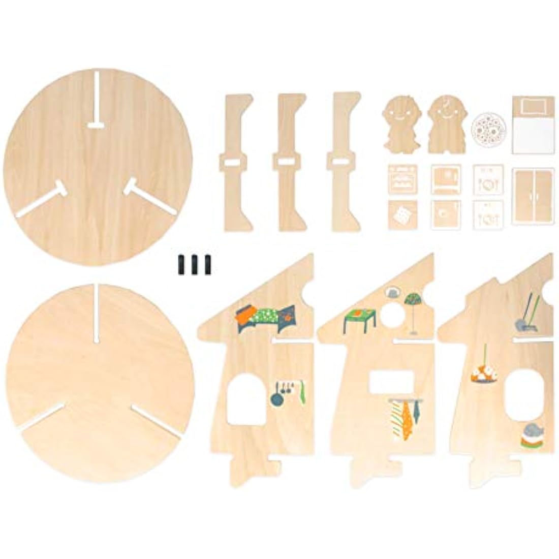 Oribel Portaplay House of Fun Wooden Dolls House