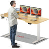 SANODESK 160×75CM Electric Standing Desk Height Adjustable Corner Standing Desk Sit Stand Table Adjustable Desk with Memory Smart Pannel for Home Office