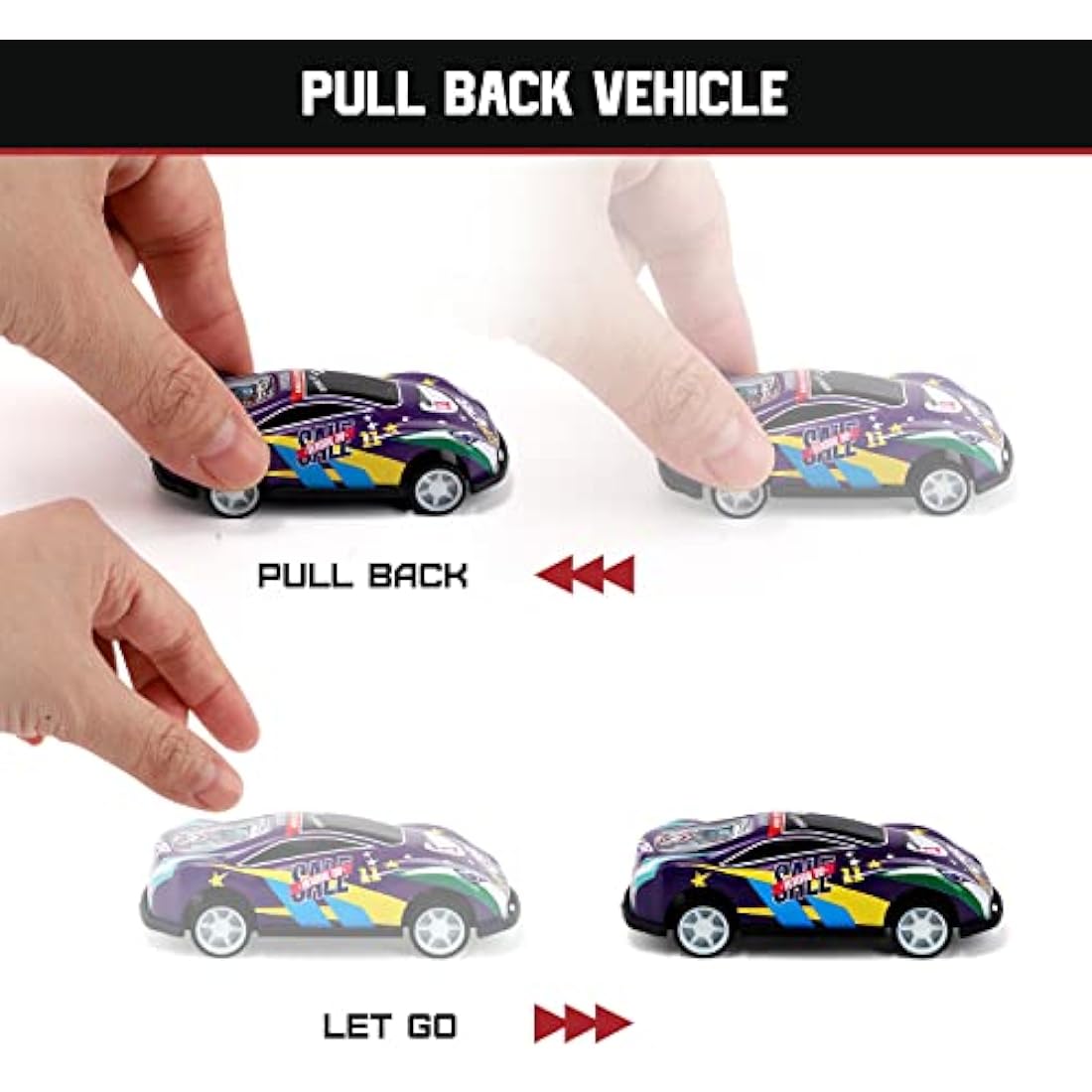 Veluoess Mini Cars Set, 40 Pieces Racing Cars Toy with Play Mat Foldable Storage Bag, for Kids Boys Girls 3 4 5 6 Years Old