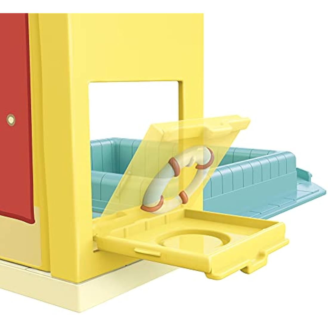 Peppa Pig Peppa’s Adventures Peppa’s Swimming Pool Fun Playset Preschool Toy, Includes 1 Figure and 4 Accessories, F2194