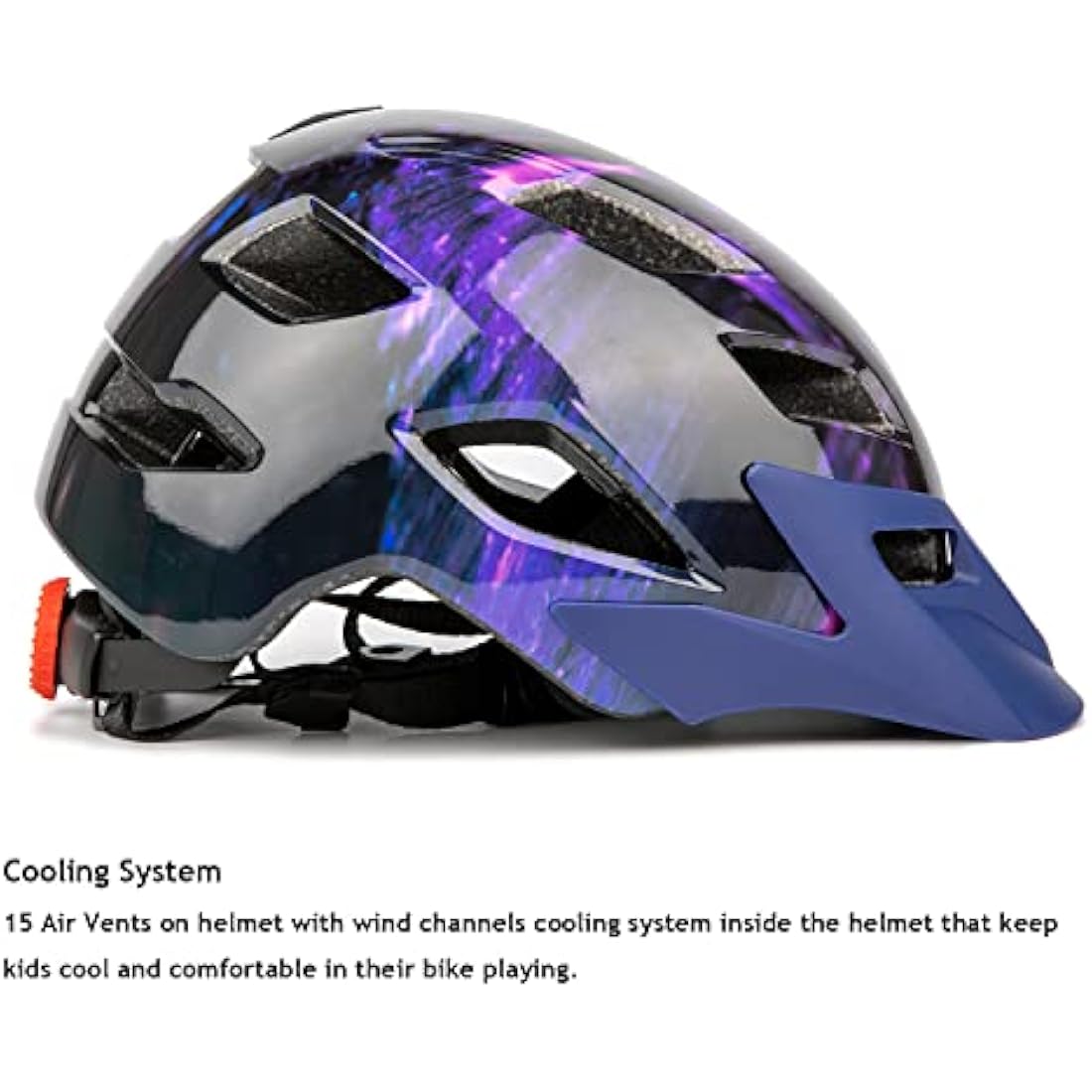 Kids Helmet, Exclusky Kids Bike Helmet Child Boys Girls Bike Helmet Age 5-13 Adjustable Bicycle Scooter Skating Cycle Helmet 50-57cm