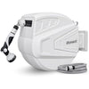 Roywel Auto Reel Garden Hose 30M，Hose Reel Wall Mounted，Auto Rewind, Self-Locking System,180° Pivotal with Multifunction Spray Nozzle