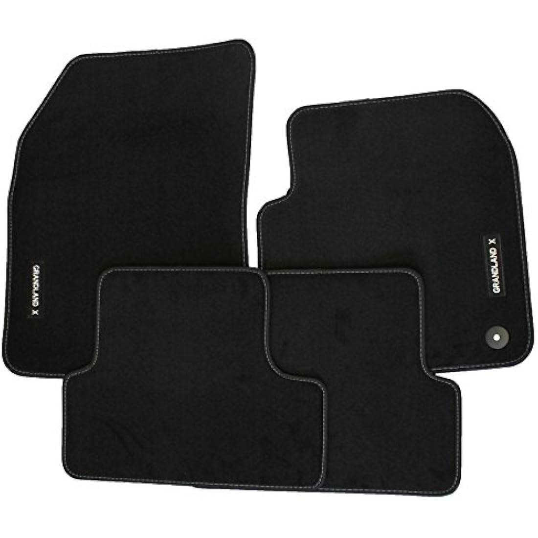 VAUXHALL Genuine Grandland X Carpet Footwell Mats Tailored Fitted Black Set of 4 Official Grandland X 2017+ Velour Mats