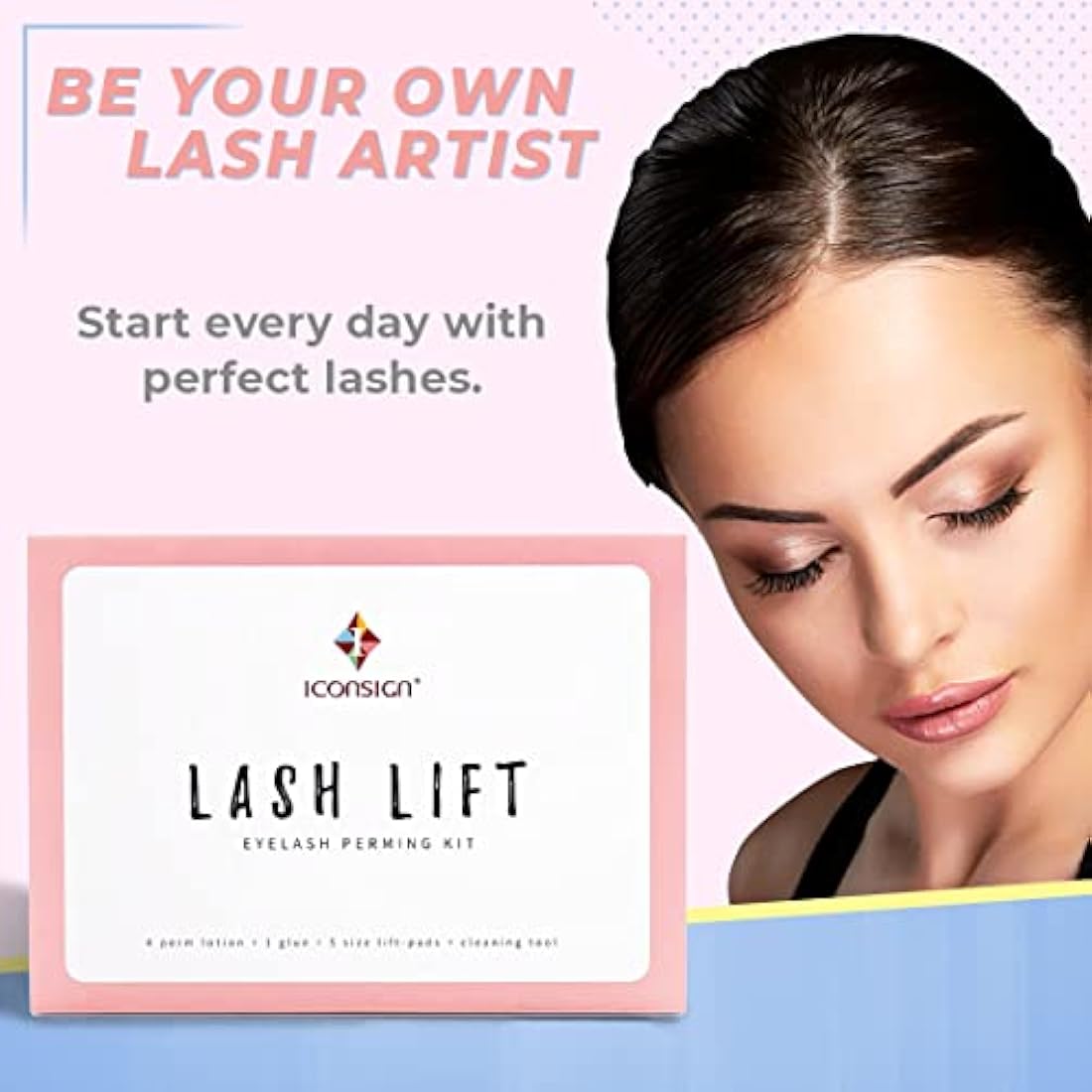 Lash Lift Kit | Professional Instant Perming, Lifting & Curling for Eyelashes | Semi-Permanent Salon & DIY Home Use | Includes Eye Shields, Pads, and Accessories