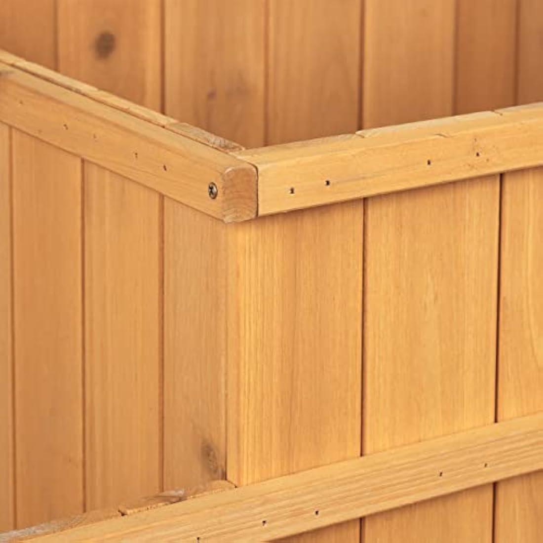 Relaxdays Raised Flowerbed, Tiered, 4 Planter Boxes, Herbs, Garden, Balcony, Terrace, Wooden, HWD: 61x81x81 cm, Natural, Wood