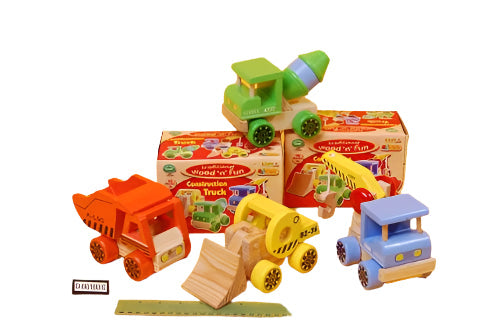 Traditional Wood 'n' fun Yellow construction Truck