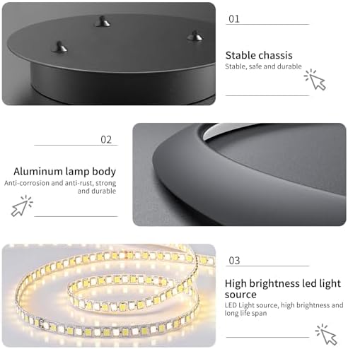 Mikeru Modern Hanging Chandelier with Memory 3000k/4500k/6500k Kitchen Island Pendant Light, Height Adjustable 1.5M Ceiling Pendant Light for Kitchen, Dining Room, Living Room, Bedroom