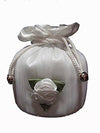bridal dolly bag white