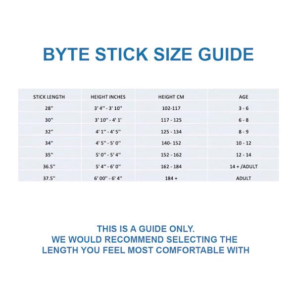 BYTE HX2 COMPOSITE HOCKEY STICK BLUE (32'' LIGHT)