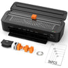 OidoZac Laminator Machine A4, 11 in 1 Thermal Laminating Machine Cold Hot Lamination with 36 Laminating Pouches 3 Cutter Heads & Built-in Trimmer Laminate Set for School Home Business Office(Black)