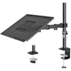 Redbat Laptop Arm for Notebooks up to 17 inch, Height Adjustable for Desk Weight up to 8kg, Laptop Mount with 2 Mounting Options, VESA 75/100 for Monitor 13-32 inch