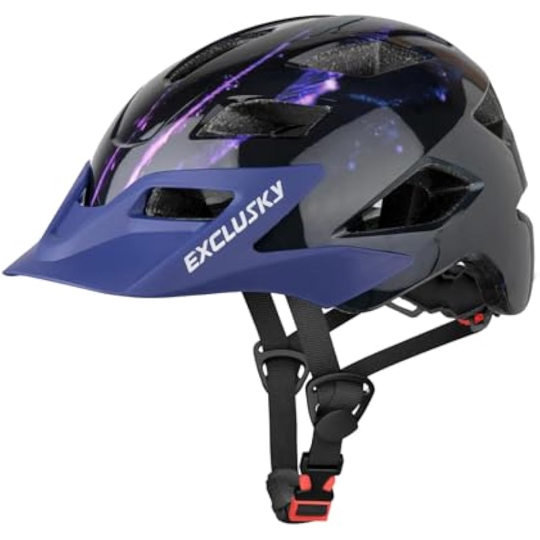 Kids Helmet, Exclusky Kids Bike Helmet Child Boys Girls Bike Helmet Age 5-13 Adjustable Bicycle Scooter Skating Cycle Helmet 50-57cm