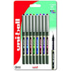 uni-ball UB-157 Eye Rollerball Pens. Premium Fine 0.7mm Ballpoint Tip for Super Smooth Handwriting, Drawing, Art, Crafts and Colouring. Fade and Water Resistant Liquid Uni Super Ink. 8 Pack Assorted