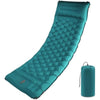 Camping Sleeping Pad with Pillow: Extra Thick 12cm Ultra-Light Self Inflating Air Mat, Lightweight Compact Inflatable Sleep Mattress with Built-in Pump Ultimate for Camping, Hiking (Peacock Blue)